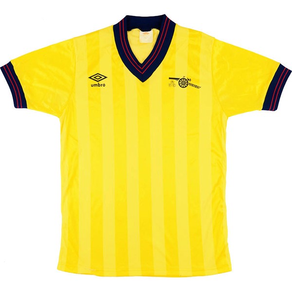 Thailandia Maglia Arsenal Away Retro 1983 1984 Giallo